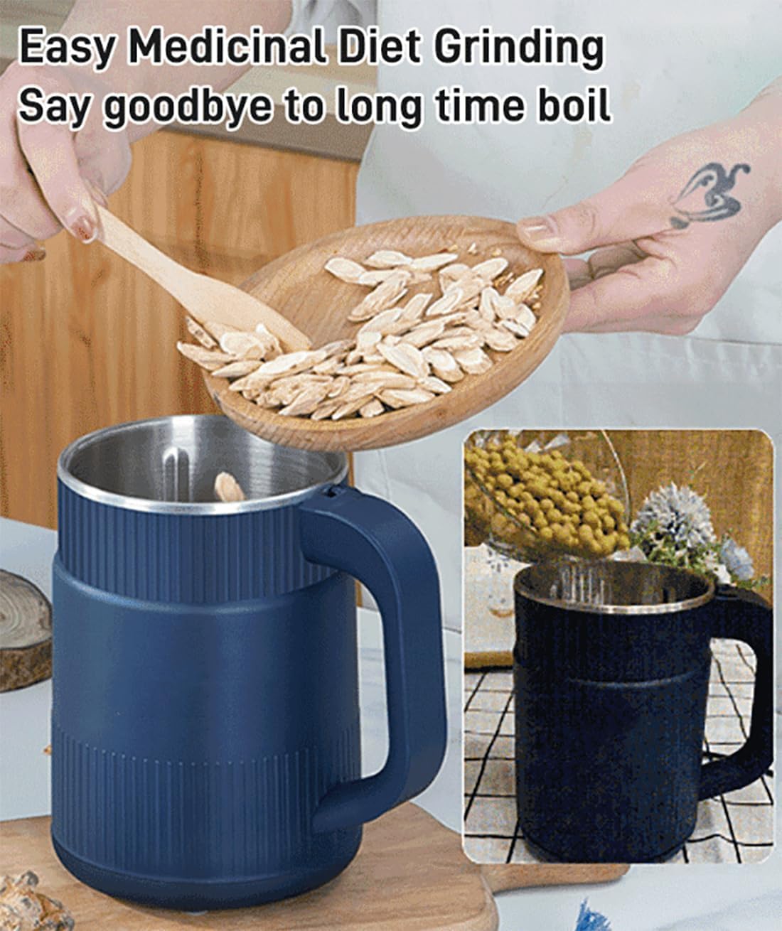 Multifunction Smash Machine | Spice Grinder Stainless Steel Dry Grain Spices | Cereals Seasonings Coffee Bean Grinder Machine